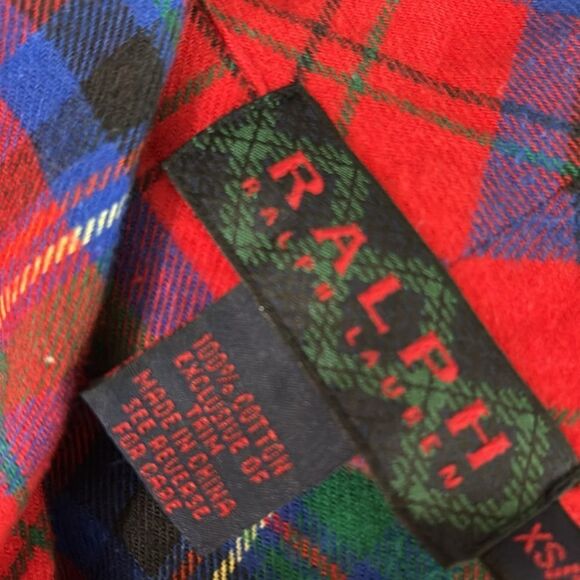 Ralph Lauren 100% cotton tartan plaid belted robe maxi full length lounge new - Picture 7 of 7